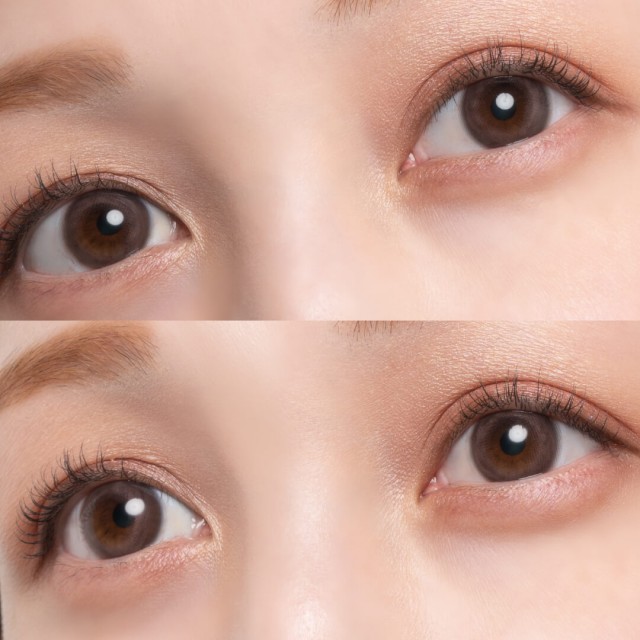 もふもふ濃淡デザインの韓国カラコン「Necote（ネコテ）」ミルクベリー