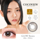 【COCOVIEW(ココビュー)】グロー ブラウン(使用期間1ヶ月)