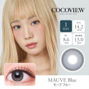 【COCOVIEW(ココビュー)】モーブワンデー ブルー(ワンデー)/1箱10枚入