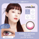 【乱視】LENBLING ピュアブル  ホットピンク(使用期間1ヶ月)