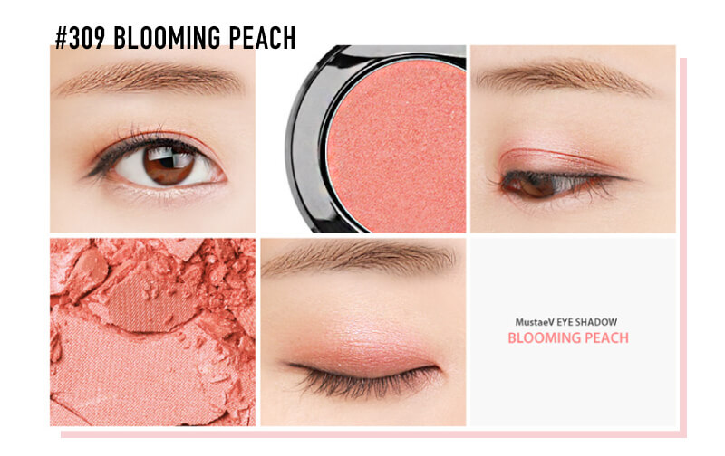 MustaeV(マステブ)アイシャドウ #309 ブルーミングピーチ