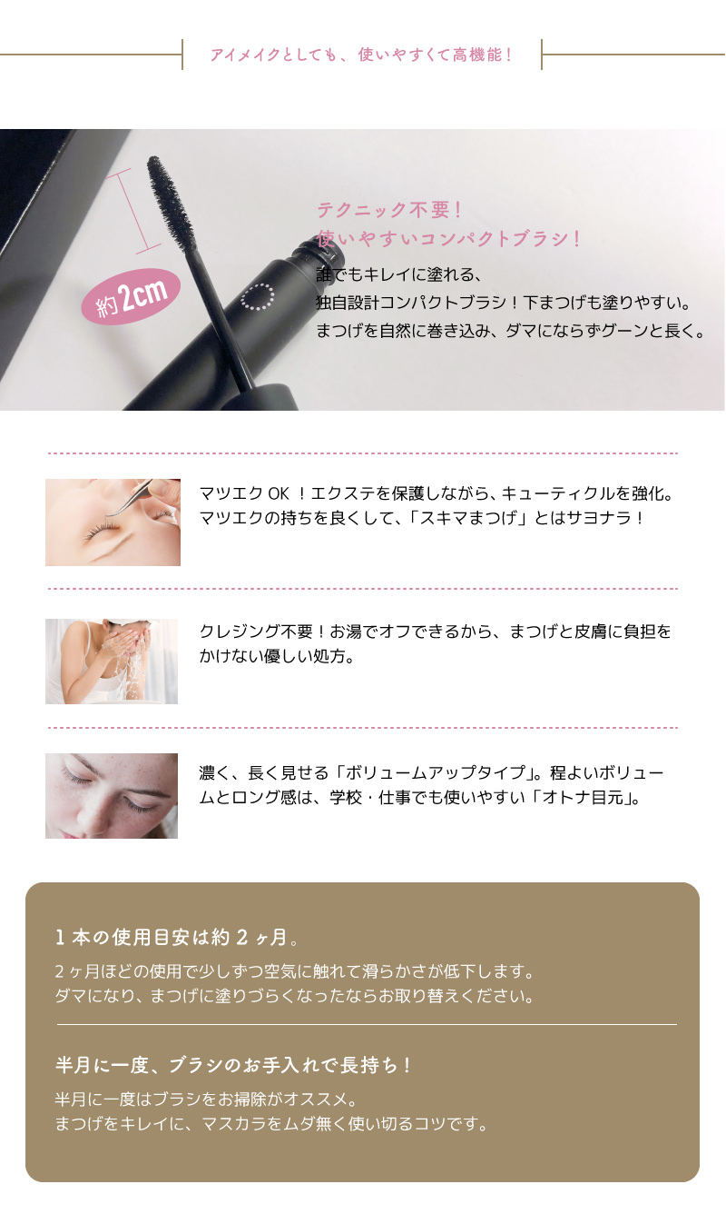 アイスペシャリテパーフェクトマスカラの特徴