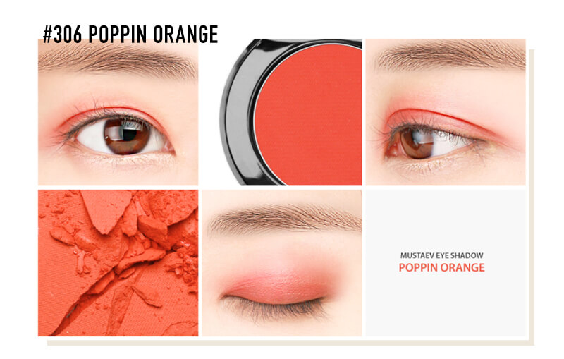 MustaeV(マステブ)アイシャドウ #306 ポッピンオレンジ