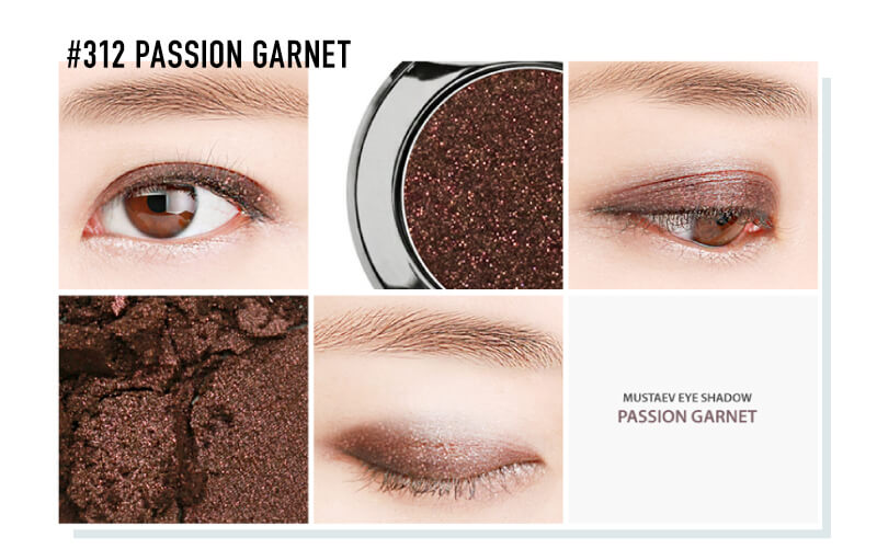 MustaeV(マステブ)アイシャドウ #312 パッションガーネット